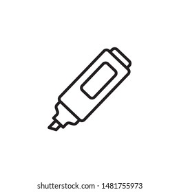 Marker icon line vector. Education, school and university elements for logo, websites, web design and mobile app.