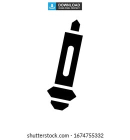 icono de marcador o logotipo símbolo de signo aislado ilustración vectorial - iconos vectoriales de estilo negro de alta calidad
