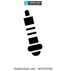 icono de marcador o logotipo símbolo de signo aislado ilustración vectorial - iconos vectoriales de estilo negro de alta calidad
