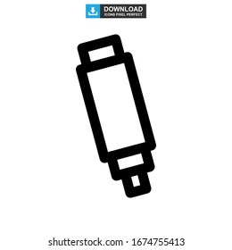 icono de marcador o logotipo símbolo de signo aislado ilustración vectorial - iconos vectoriales de estilo negro de alta calidad
