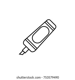 Marker icon on white background