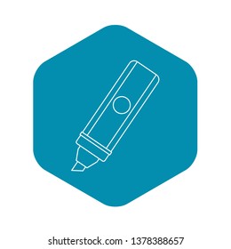 Marker icon. Outline illustration of marker vector icon for web