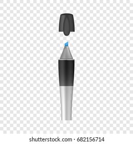 Marker icon. Realistic illustration of marker vector icon for web