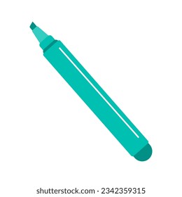 Marker icon. School and office supplies. Vector illustration.