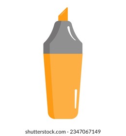 Marker icon. School and office supplies. Vector illustration.