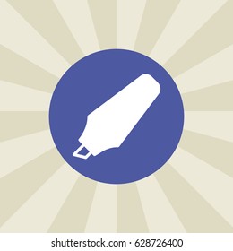 marker icon. sign design. background