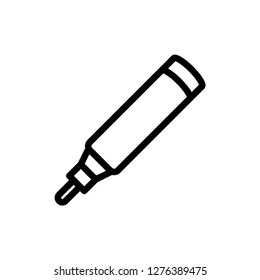 Marker Icon.  Stationery Vector Illustration Logo Template.