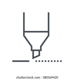 Marker icon suitable for info graphics, websites and print media and  interfaces. Line vector icon.