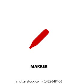 marker icon. marker vector design. sign design. red color