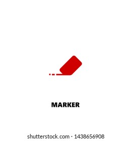 marker icon. marker vector design. sign design. red color