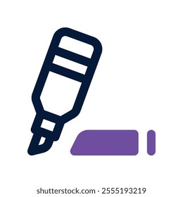 marker icon. vector dual tone icon for your website, mobile, presentation, and logo design.