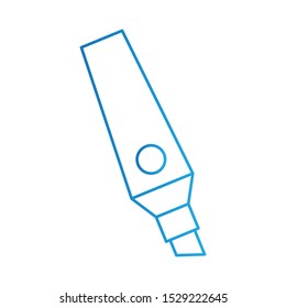 Marker Icon, Vector Illustration, Education Colour Outline