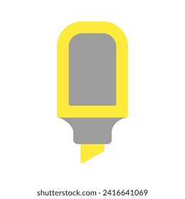 Marker icon vector or logo illustration flat color style 