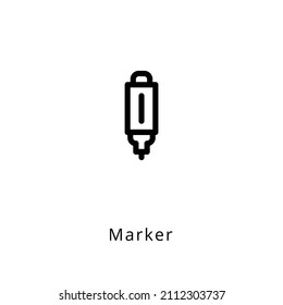 marker icon in vector. Logotype