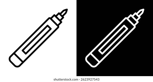 Marker icon vector for web and mobile app. Symbol isolated.