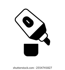 marker icon with white background vector stock illustration