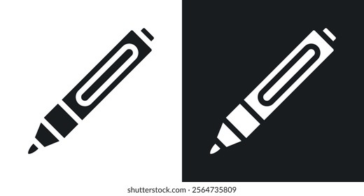 Marker icons in flat syle
