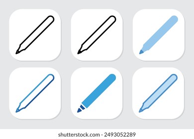 marker icons with various design styles