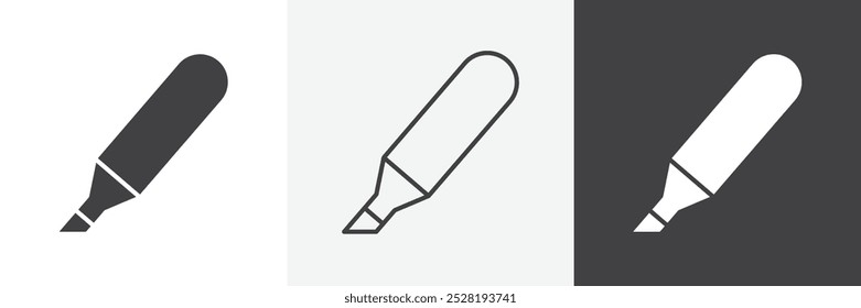 Marker icon.Trendy modern flat linear vector illustration on white background.