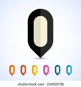 marker icon.vector illustration.