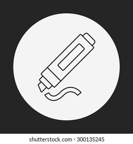 marker line icon
