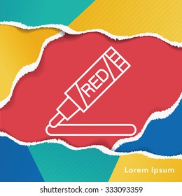 marker line icon
