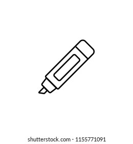 Marker line icon. Marker concept symbol. Simple element vector illustration.