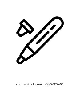 marker line icon logo for website, application, printing, document, poster design, etc, Suitable for web Design,Logo,App