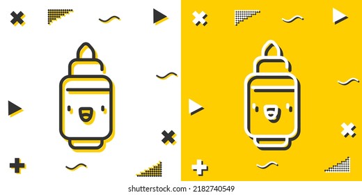 Markierungszeilensymbol. Einfache Umriss-Style.Marker-Linearzeichen. Vektorgrafik einzeln auf weißem Hintergrund. Bearbeitbarer Strich EPS10