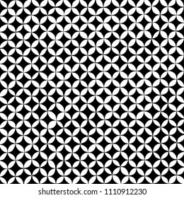 Marker lines based, freehand drawn circular shapes digitally remastered, in black and white grid structure, reversed