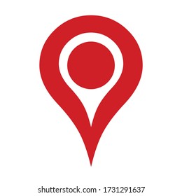 Marker location icon , flat design illustration