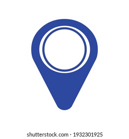Marker location icon flat design illustration