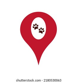 Marker location icons   flat design illustration