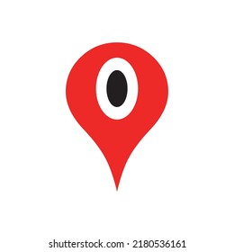 Iconos de ubicación de marcadores ilustración de diseño plano