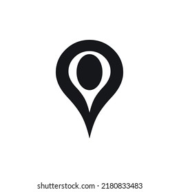 Marker location icons  flat design illustration