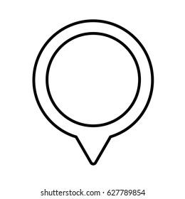 Marker location. linear icon