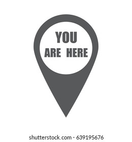 Marker location with you are here