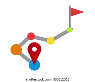 marker map icon symbol logo image vector pin locate