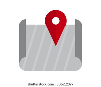 marker map icon symbol logo image vector pin locate