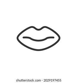 Marker minimal line icon. Web stroke symbol design. Marker sign isolated on a white background. Premium line icon.