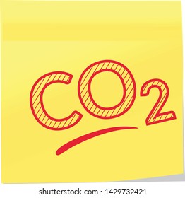 Marker Note - CO2  as EPS 10 File