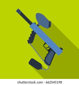 Marker for paintball.Paintball single icon in flat style vector symbol stock illustration web.