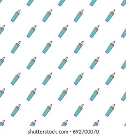 Marker pattern in cartoon style. Seamless pattern vector illustration