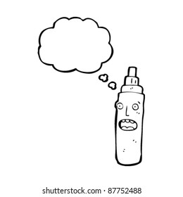 caractere de desenho animado caneta marcadora