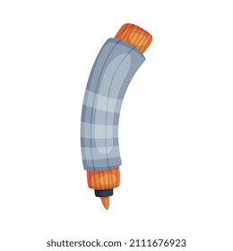 Marker Pen or Felt-tip Pen as Office Supply and Stationery Object Vector Illustration
