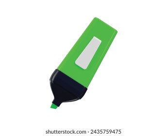 marker pen icon 3d rendering vector illustration