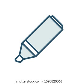 Marker pen icon design template, color style