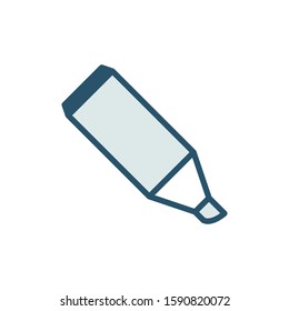 Marker pen icon design template, color style