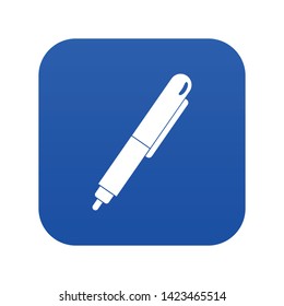 Marker pen icon digital blue for any design isolated on white vector illustration