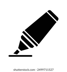 Marker pen icon free vector design illustration